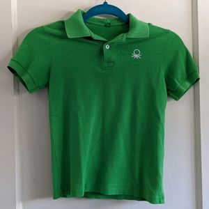 United Colors of Benetton Boys Green Polo T-shirt